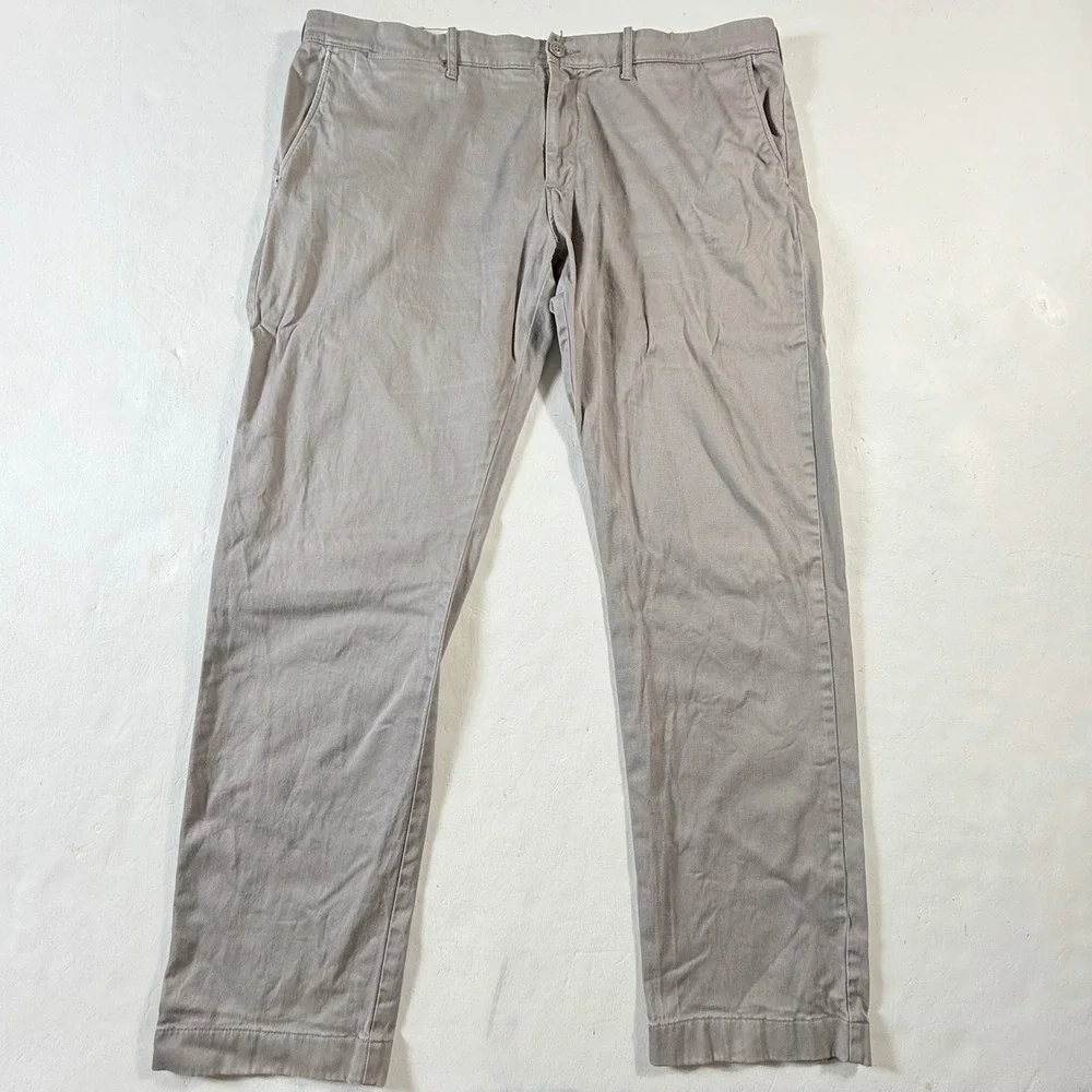 J.Crew 484 Slim‎ Stretch Chino Pants Mens 40x32 Gray Casual Office